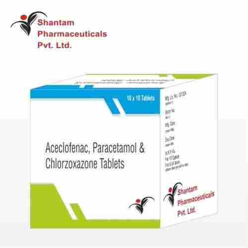 Aceclofenac Paracetamol and Chlorzoxazone  Tablets