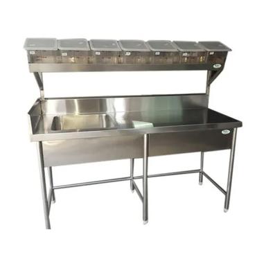 Silver Stainless Steel Commercial Kitchen Sink