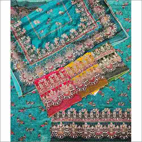 Ladies Cotton Embroidered Suit