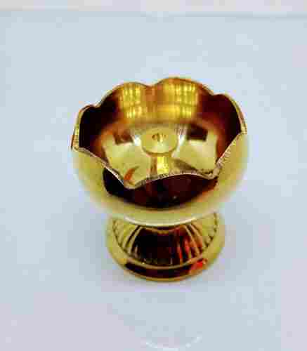 Brass Oil Flower Diya for Puja Small Pital Diya