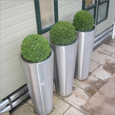 Silver 304 Stainless Steel Planter