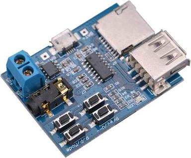 Blue Lossless Mp3 Decoders Board Power Amplifier Mp3 Player Audio Module Support Tf Card Usb - Ar035 ( Rs3537 )