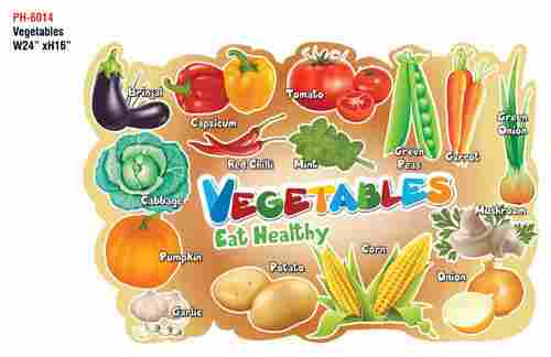 Vegetable -Educational Wall Cutout