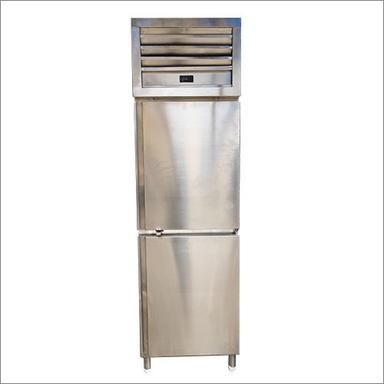 Silver Two Door Vertical Refrigerator