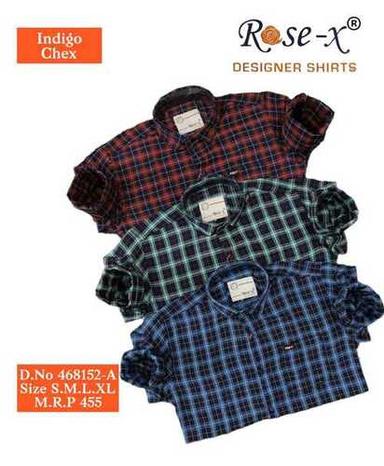 Cotton Check Shirt Collar Style: Classic