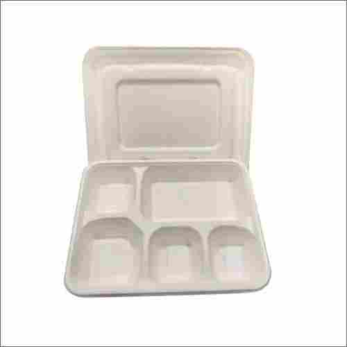 Biodegradable Compartment Plate With Lid