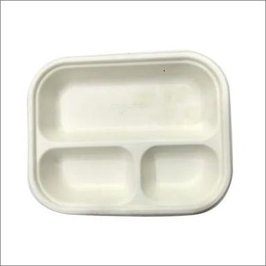 9X6 Inch Rectangle 3Cp Biodegradable Plate Food Safety Grade: Yes
