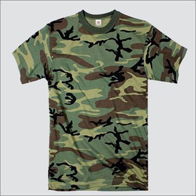 Green Military Camouflage T Shirt