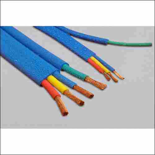 UL 83 Rubber 4 Core Motor Lead Flat Cable with Divisible Earth Core