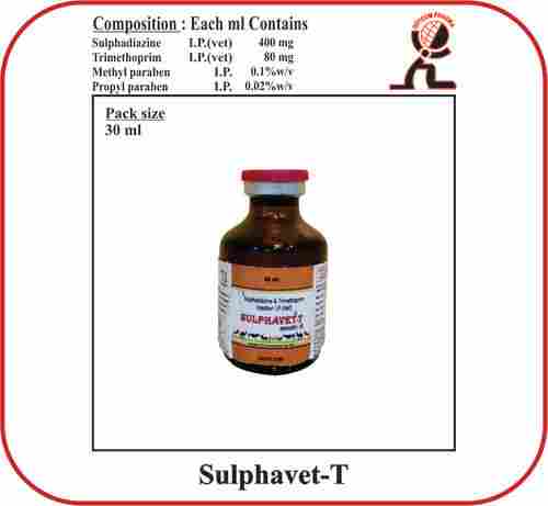 Sulphadiazine I.P. Trimethoprim I.P. Brand - SULPHAVET-T 30ml