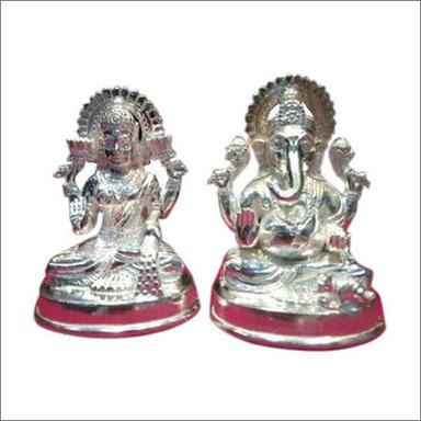 Eco-Friendly Laxmi Ganesh Silver Statue Set