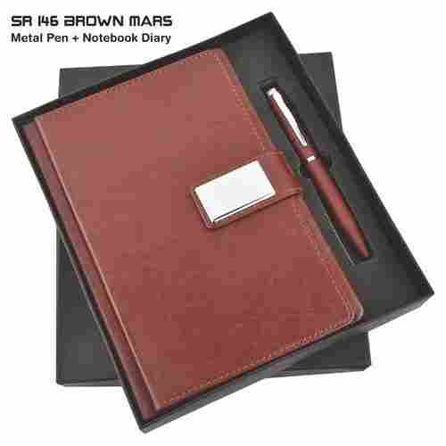 2 in 1 Pen Diary Combo Set Sr 146 Brown Mars