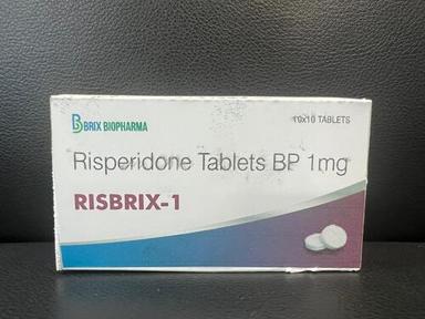White Risperidone 1 Mg Tablet