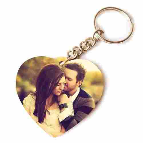 Sublimation Polymer Heart Key Chain