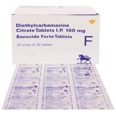 Diethylcarbamazine Tablet Cool & Dry Place