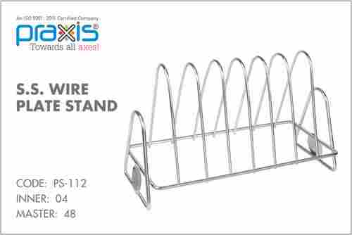 S.S. WIRE PLATE STAND