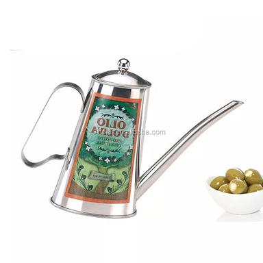 Silver Holar Taiwan Made Tilt Shaped Oil Pot With Stainless Steel