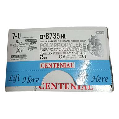 Steel Centenial 75Cm Non Absorbable Surgical Suture Usp