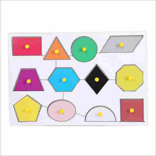 Wooden Puzzle Geometry Shapes Learning Toy