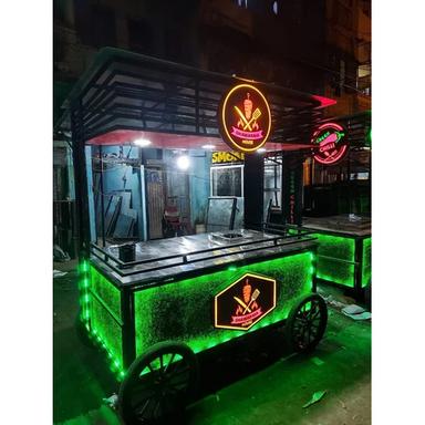Stainless Steel Hand Push Food Cart