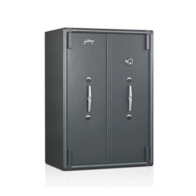Grey Bank Safe With Safe Deposit Locker
