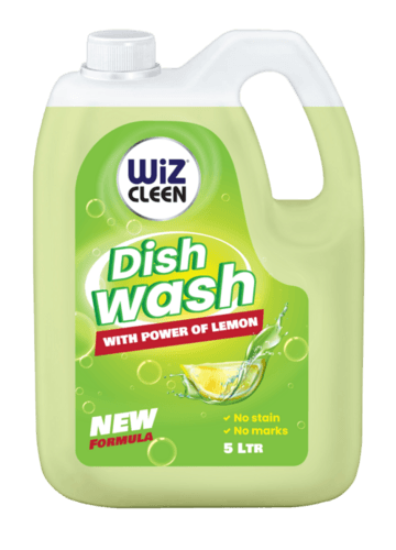 Liquid Wiz Cleen Dish Wash With Power Of Lemon Refill Pack - 5L