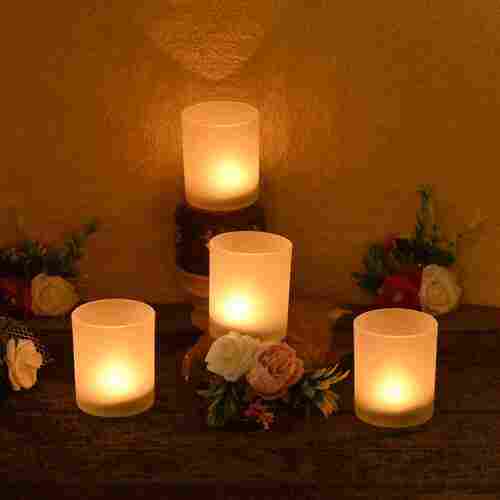 Decorative glass candles