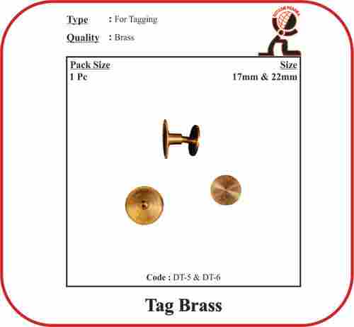 Animal Identification Brass Tag -17mm And 22mm