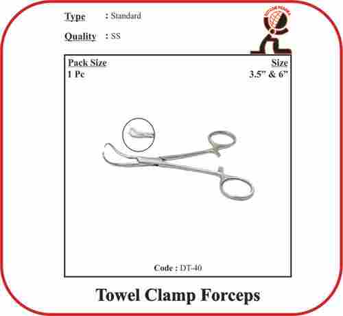 Towel Clamp Forceps- 3.5 Inch