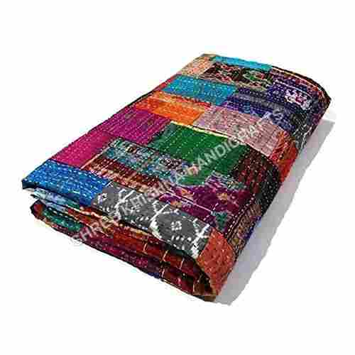 Colored Cotton Bed Cover Quilt