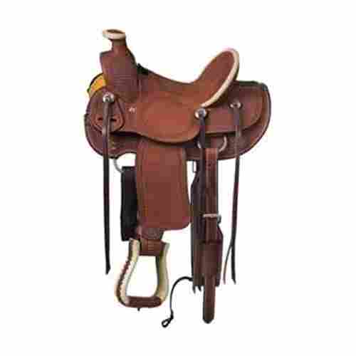 Leather Roping Ranch Work Horse Saddle