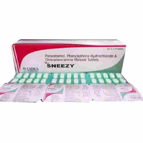 Paracetamol Phenylephrine Hydrochloride And Chlorpheniramine Maleate Tablets
