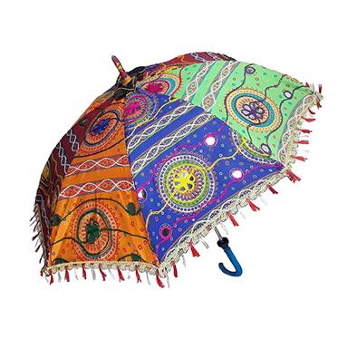 Multicolor Creations Embroidery Work Umbrella