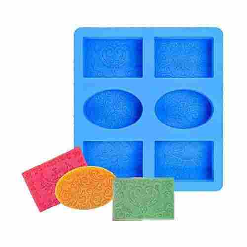 6 Cavity Silicone Soap Moulds