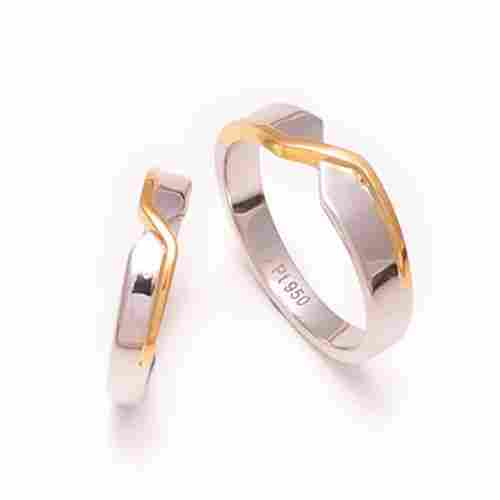 S S Platinum Two Tone Couple Ring