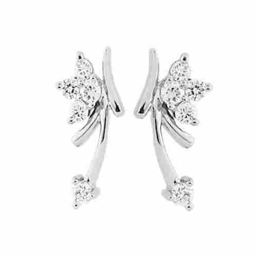 Platinum Diamonds Studded Earrings