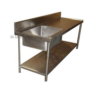 Work Table With 1 Sink Application: Industrial And Outdoor