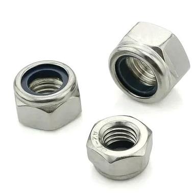 Silver Stainless Steel Din 982 Nylock Hex Nut