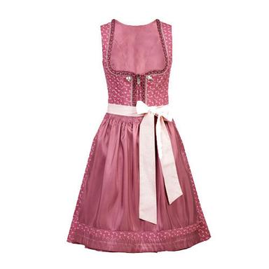 Pink Women Designer Dirndl Dress