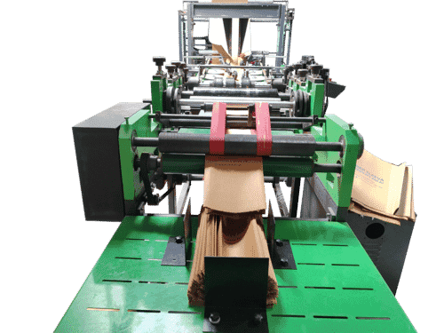 Paper bag making machine