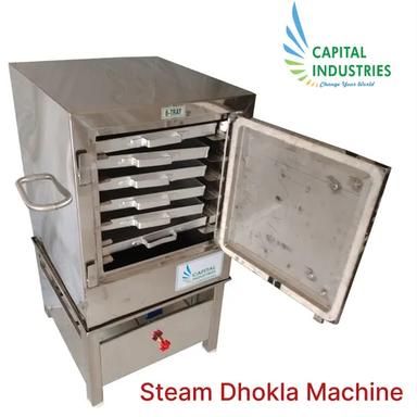 12 Tray Ss Live Steam Dhokla Machine Dimension(L*W*H): 23X24X52 Inch (In)