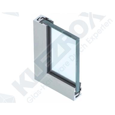 Silver Glass Glazing Profile
