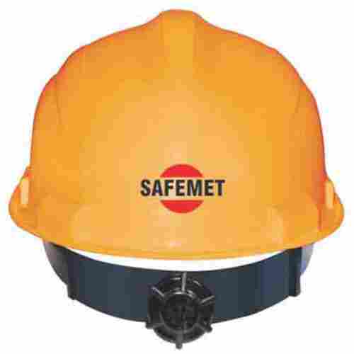 PVC Yellow Safety Helmet Ratchet Type