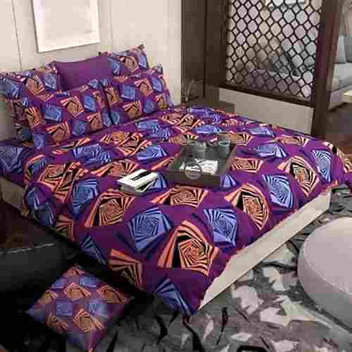 Purple Glace Cotton Bed Comforter Set