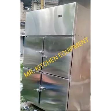 Silver Stainless Steel Door Refrigerator