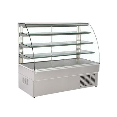 Silver Curved Display Counter