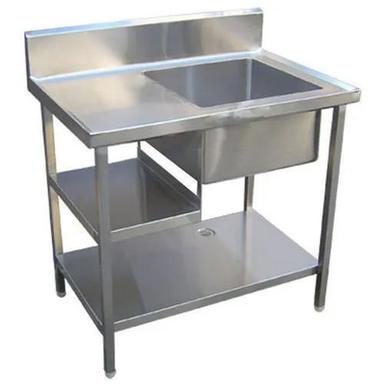 Square Silver Stainless Steel Sink