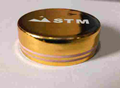 38mm Smooth Wall Cap Full Gold Foiling With Top Printing And Side Lining