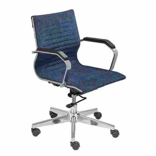 Stainless Steel Blue Office Chair