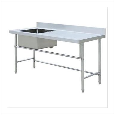 Silver Ss Sink Table